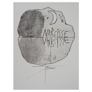 Pierre-Yves Trémois, Narcissus, Original Engraving For Sale