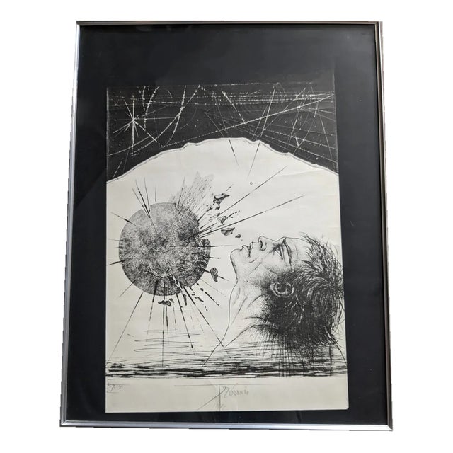 Pierre-Yves Trémois, Atlas (Solar Explosion), 1970, Lithograph, Framed For Sale