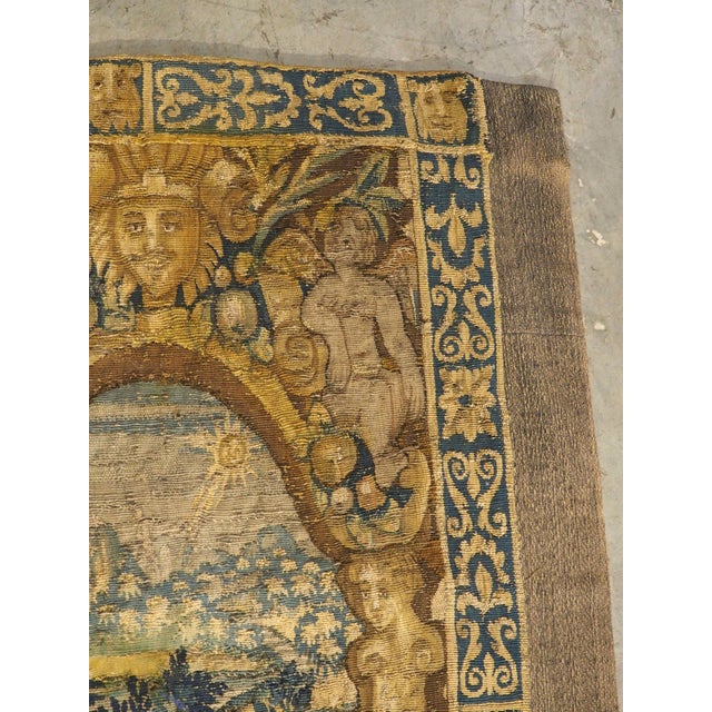 Circa 1700 Silk Brussels Tapestry Fragment, the Divine Order of the Universe For Sale - Image 10 of 18