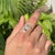 Contemporary 14k Gold Handmade Natural Aquamarine & Diamond Bypass Wrap Ring Size 5.5 For Sale - Image 3 of 15