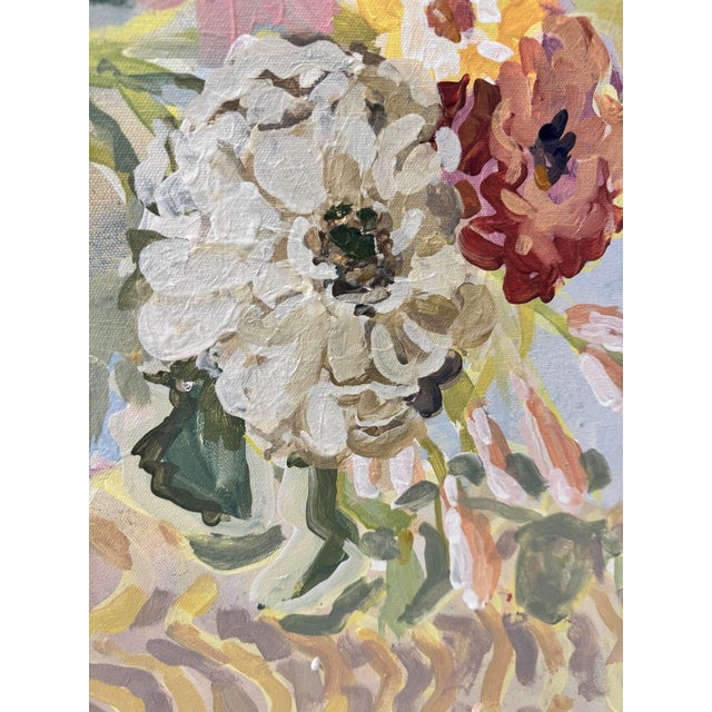 Expressionism Floral Bouquet Painting For Sale - Image 3 of 13