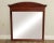 High Quality American Made Beveled Mirror in Carved Cherry Frame