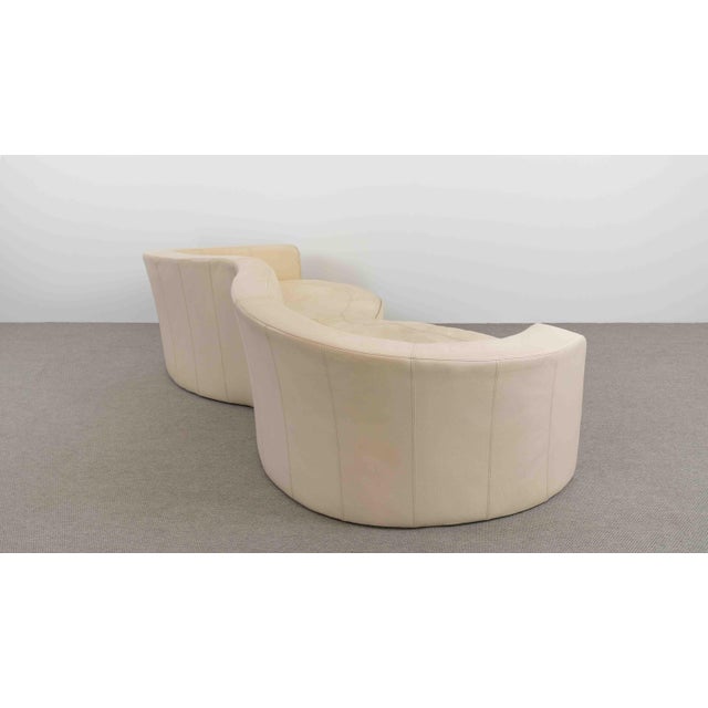 Eves Island Cream Four-Seater Sofa in Leather from Bretz, 2000s For Sale - Image 10 of 18