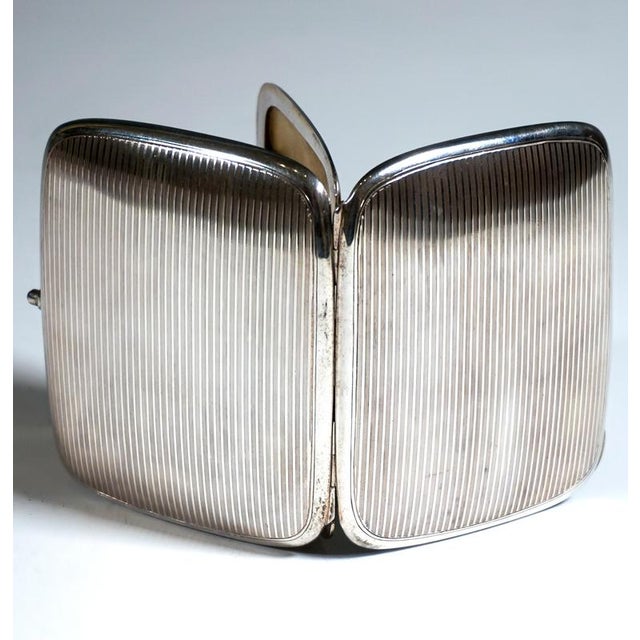 Metal Art Nouveau Silver Cigarette Case, 1890s For Sale - Image 7 of 10