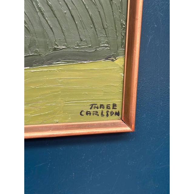 Thage Carlson, Abstract Landscape, 1950s, Oil on Panel, Framed For Sale - Image 7 of 18