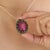 Designer 14.6 Ct Oval Ruby, Emerald & Diamond Ornate Medallion Brooch Pendant For Sale - Image 6 of 14