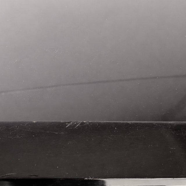 Italian Art Deco Cart in Black Wood, Glass and Steel, 1930s For Sale - Image 17 of 18