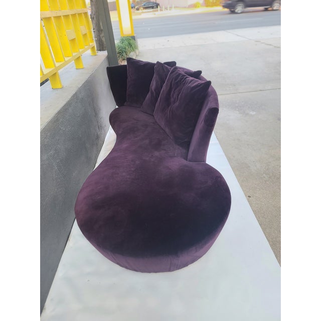 Vladimir Kagan Mohair Cloud Sofa For Sale - Image 9 of 13