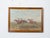 Oil on canvas horizontal painting by painter Lewis John Shonborn (1852-1931) depicting horses clearing the hurdle. This...
