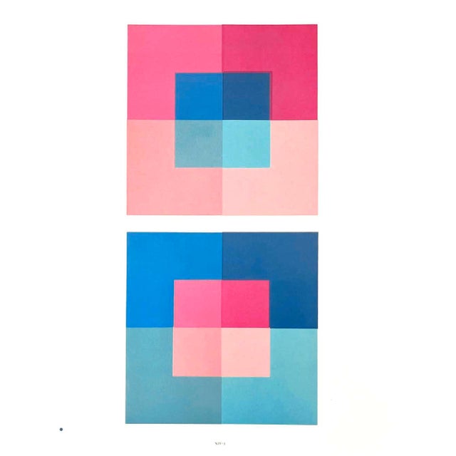 Artist: Josef Albers Country: Germany ? USA Title: Plate XIV-1 Paper Size: 13.50 x 10.50 inches on Munken Print Cream...