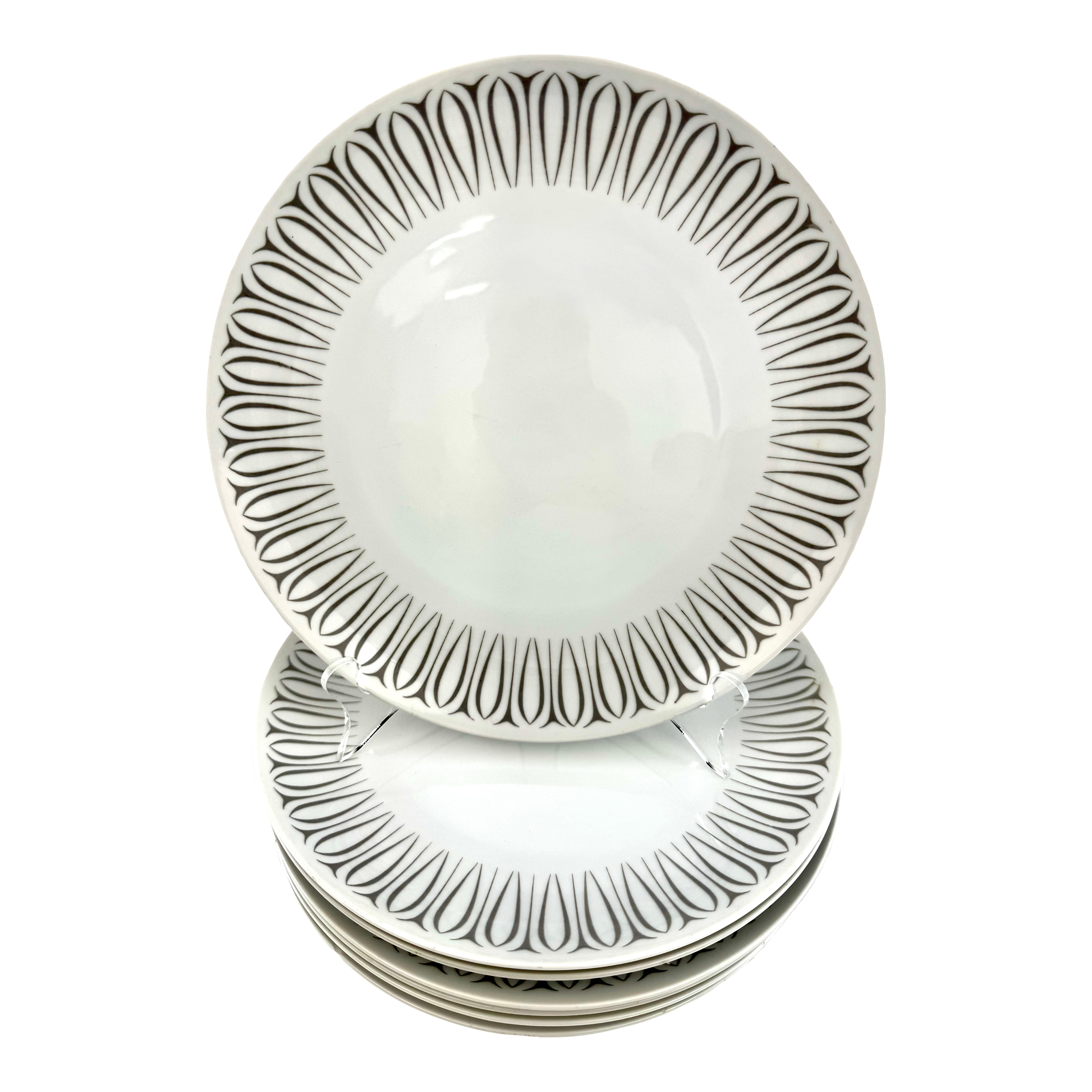 NARUMI 食器セット 1960s Mid-Century Narumi “Escort” Fine China Plates – Set of Six