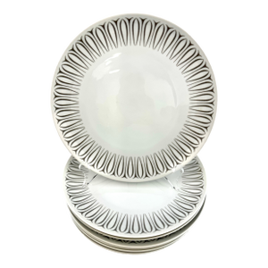 1960s Mid-Century Narumi “Escort” Fine China Plates – Set of Six
