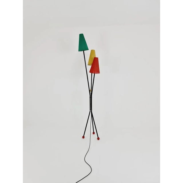 Vintage French Tripod Floor Lamp, 1950s For Sale - Image 13 of 13
