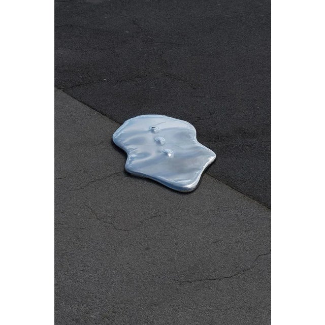 Trasnfera mirror by Alina Rotzinger Dimensions: H 63 x W 155 x D 2 cm Materials: Welded and shaped steel, lacquered with...