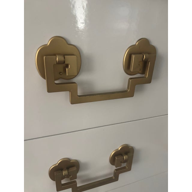 1950’s Chinoiserie Mahogany Painted Dresser by Landstrom Furniture For Sale - Image 9 of 9