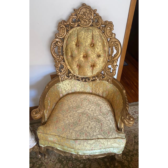 1990s French Rococco Sofa Set For Sale - Image 11 of 18