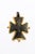 This is part of Chairish’s Fine Jewelry assortment. A bronze cross pendant from the Byzantine Era trimmed with 21K gold....