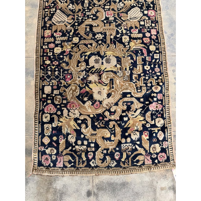 Early 20th Century 1900s Antique Karabagh Palmette and Floral Runner Rug For Sale - Image 5 of 7