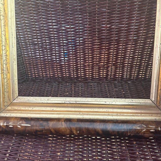 Antique Burl and GiltWood Eastlake Style Picture Frame For Sale - Image 4 of 5