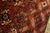 1870s Red Tribal Geometric Antique Russian Tekke Turkmen Carpet 7' X 10'6" Knotted Wool Rug For Sale - Image 9 of 12