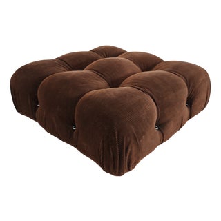 Camaleonda Modular Ottoman in Brown Corduroy Mario Bellini for B&B Italia, 1970s For Sale