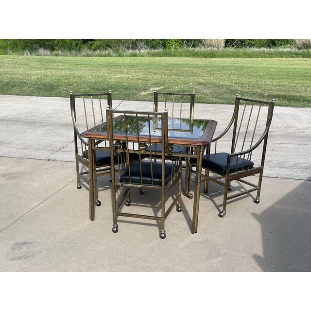 Brass Mid-Century Dining Set by Flanders Industries Inc. For Sale - Image 8 of 12