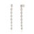 Certified 2.84ct Baguette & Marquise Diamond Linear Drop Earrings in 14k Gold- A Pair For Sale - Image 9 of 14
