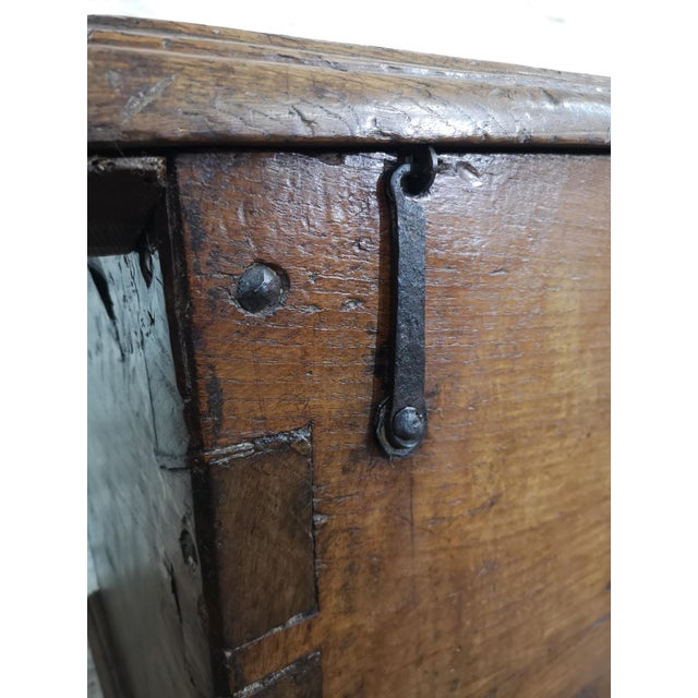 Spanish Walnut 6-Plank Chest, 17th Century For Sale - Image 16 of 18