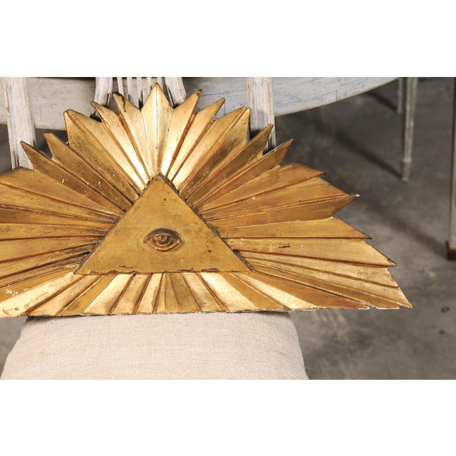 French 19th C. Antique French Gilded Evil Eye For Sale - Image 3 of 8