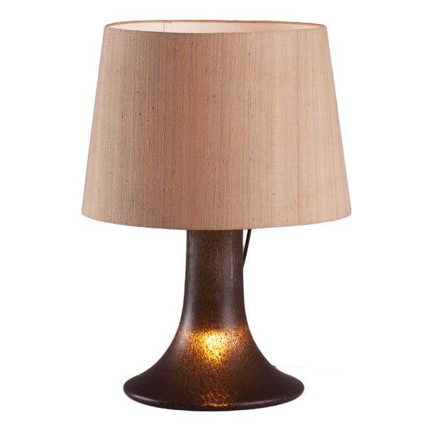 Vintage Murano Glass Table Lamp from Peill & Putzler, Germany, 1970s For Sale