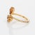 1.30ct Fancy Coloured Diamond Ring Estate 18k Gold 6.75 Pear Cut Orange Grey size 6.75 For Sale - Image 4 of 6