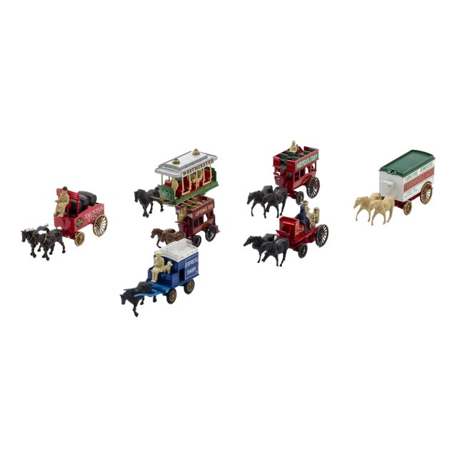 Horse-Drawn Transport Models, Set of 7 For Sale