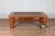 Wood Antique Chinese Elm Coffee Table with Square Legs and Rattan Inset Top For Sale - Image 7 of 13