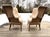 Wood A Pair of Tufted Wingback Chairs in Ivory by Restoration Hardware For Sale - Image 7 of 18