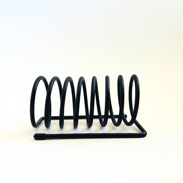 Black Metal Coil Letter Holder For Sale - Image 4 of 9