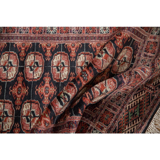 Black Vintage Fine Bokhara Rug Runner - 2'7" X 8'2" For Sale - Image 8 of 10