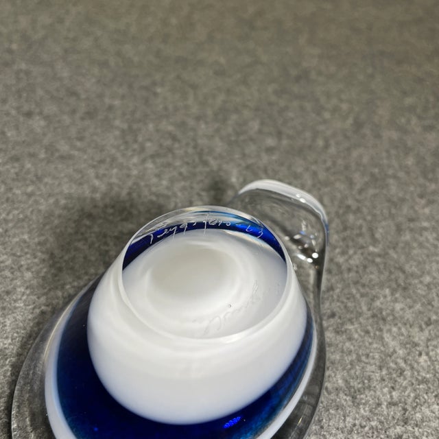 Mid 20th Century Flygsfors Coquille Glass Spoon Bowls - Set of 2 For Sale - Image 9 of 10