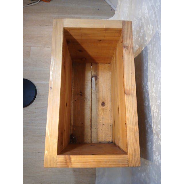 Custom Handcrafted Cedar Standing Planter Box With Mortise and Tenons For Sale In Philadelphia - Image 6 of 6