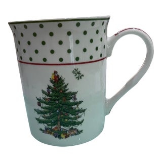 Spode Polka Dot Christmas Tree Mug For Sale