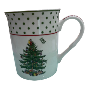 Spode Polka Dot Christmas Tree Mug