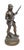 French Soldier Patinated Bronze Sculpture, late 19th century, the figure depicted in tropical uniform, carrying a rifle at...