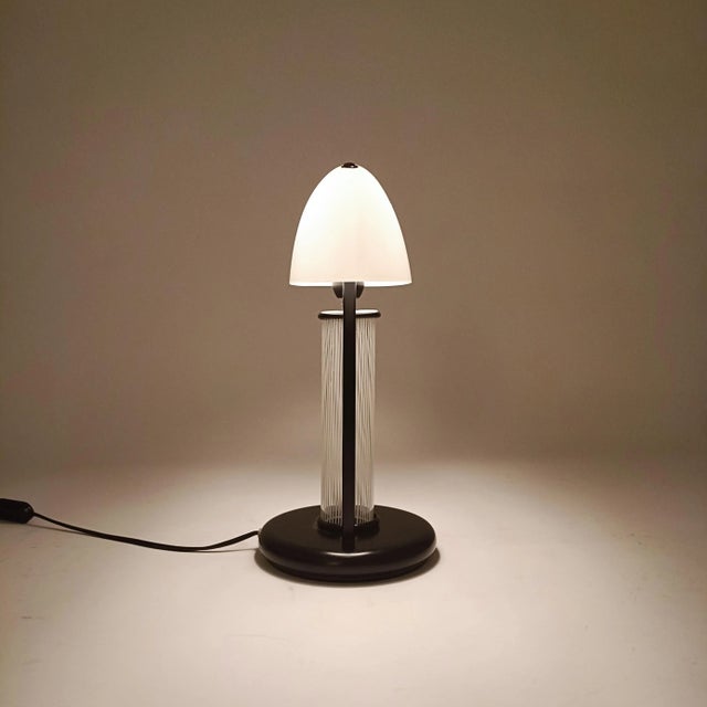 Italian Murano Glass Table Lamp in the style of Skipper and Pollux, 1980s For Sale - Image 9 of 13