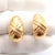 Vintage Bulgari Bvlgari 18k Yellow Gold Roma Double X Huggie Earrings, A Pair For Sale In Philadelphia - Image 6 of 9