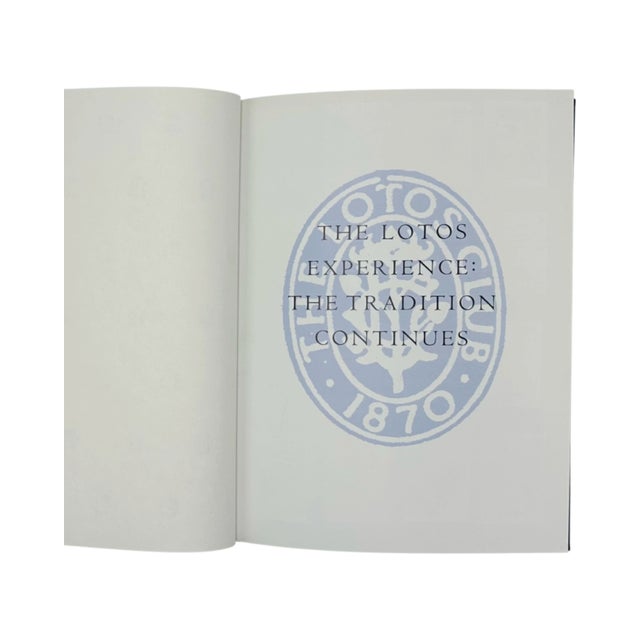 Lotos Club Nyc 125th Anniversary Book 1996 the Lotos Experience For Sale - Image 4 of 9
