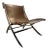 Leather Scissor Chair by Antonio Citterio for Flexform Italia, 1980s For Sale
