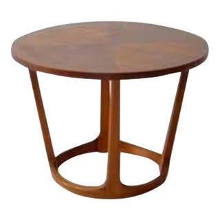 1960s Mid-Century Modern Lane Round Drum End Table ~ Rhythm Collection For Sale