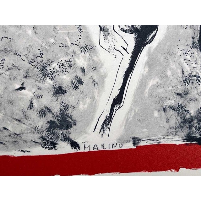 2 Marino Marini Ltd Edition Lithographs (2pc Set) Sign "Rider & Acrobat" W/Frame For Sale In Atlanta - Image 6 of 9