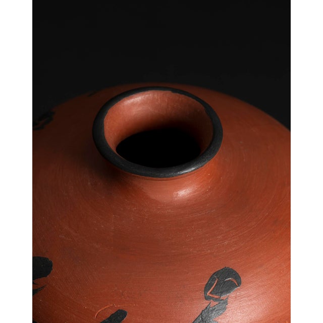 Hand-Painted Ceramic Vase by Dietmar Liedke for Karlsruher Majolika, 1970s For Sale - Image 9 of 12