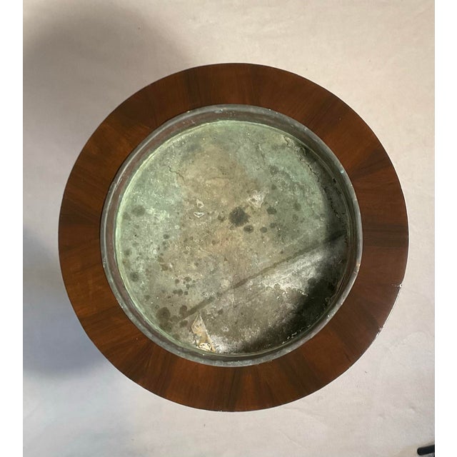 Traditional Antique 1800s Rosewood Pedestal Plant Holder Removable Copper Insert, Three-Legged Lions Hairy Paw For Sale - Image 3 of 12