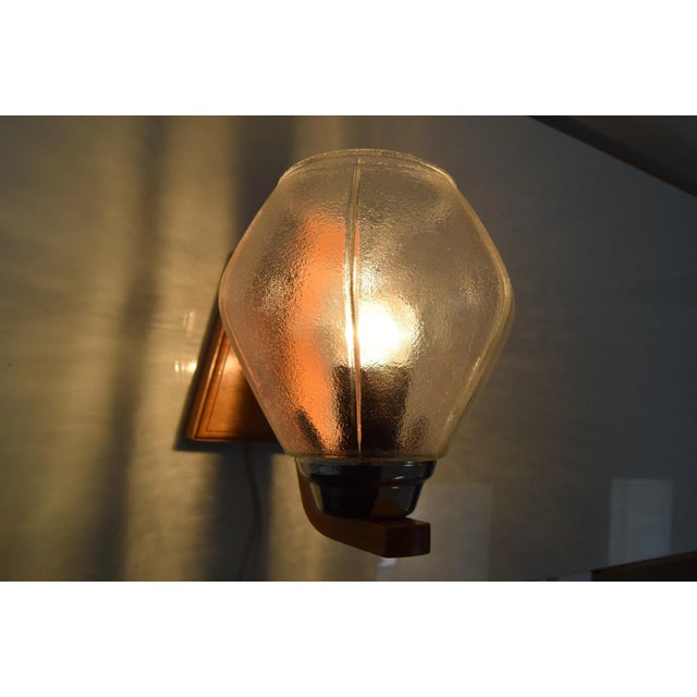 Mid-Century Wall Lamp by Drevo Humpolec, 1960s For Sale - Image 4 of 14